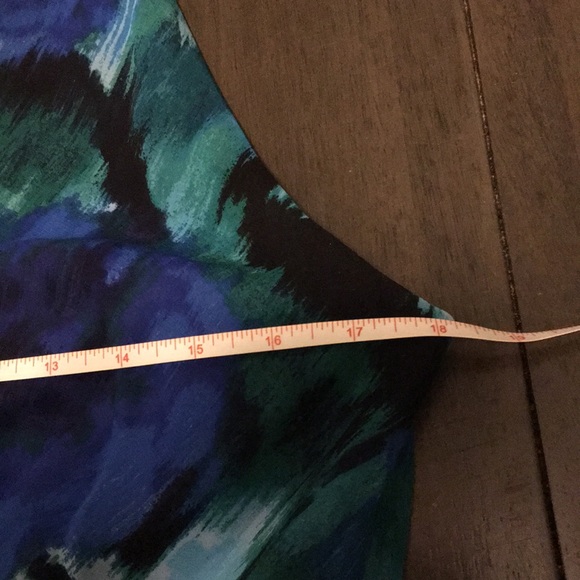 Gorgeous blue/green maxi dress; size 10 - Picture 5 of 8